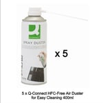 5 x 400ml Compressed Air Duster Cleaner Spray Can Laptop Keyboard Mouse Printer