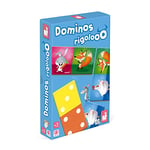 Janod - Dominos Rigolooo - Jeu de Mémoire et d'Association - 2 Niveaux de jeu - 2 à 4 joueurs - Dès 3 Ans - J02737