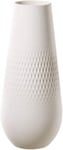 Villeroy & Boch Collier Blanc Vase Carré No. 3, 11.5x11.5x26 cm, Premium Porce