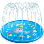 Aoforz-huilongfangzahuodian 170cm Kids Inflatable Water spray pad Round Water Splash Play Pool Playing Sprinkler Mat Yard Outdoor Fun Swimming Pools