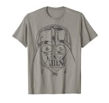 Star Wars Darth Vader Helmet Graphic T-Shirt T-Shirt