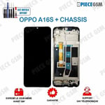 ECRAN LCD + VITRE TACTILE + FRAME pour OPPO A16S + outils + colle B7000