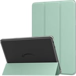 Étui Pour Fire Hd 10 (13e Gén, Modèle 2023) 10,1"", Coque À Rabat En Cuir Pu Avec Support Pour Fire Tablet 10 2023 Avec Coque Arrière Transparente, Auto Veille/Réveil, Agave Vert.[G1043]