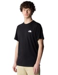 THE NORTH FACE - Men's Biner Graphic 4 T-Shirt- Standard Fit Tee - Crew Neck - TNF Black, XS