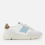 Axel Arigato Women's Genesis Vintage Running Style Trainers - White/Dusty Blue/Leopard UK 6