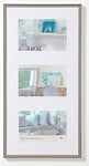 walther Design Picture Frame Steel 3x 10x15 cm Gallery with PassepArtout, New Lifestyle Plastic Frame KV315D