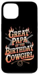 iPhone 13 Great Papa Western Birthday Great Papa Birthday Cowgirl Case