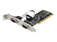 Startech.Com Rs232 Pci-Kort - Pci Til 2 Serielt Portkort - Pci 2-Ports Db9 Serielt Kontrollerkort Rs232 - Grensesnittkort - Pci-Utvidelse - Utvidelseskort For Stasjonære Datamaskiner (Pci2s1p2)