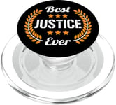 Best Justice Ever Funny Saying First Name Justice PopSockets PopGrip for MagSafe