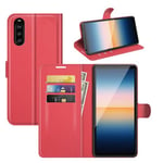 Sony Xperia 10 Iii      PU Wallet Case    [Red]