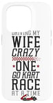 iPhone 15 Pro Go Kart Racing Wife Husband Vintage Driving My Wife Crazy Case