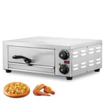 VEVOR Four à Pizza de Comptoir, Four Électrique 12 po 1500 W, avec Contrôle de la Température et Minuterie 0-120 min, Cuisson Uniforme, Facile à Nettoyer, Commercial Domestique, Restaurant Maison