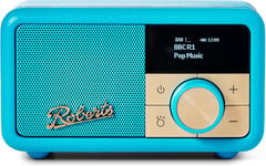 Revival Petite - Radio Portable Compacte Avec Dab+/Fm/Bluetooth, 20 H D'Autonomie, Entrée Auxiliaire, Radiateur Passif, Turquo