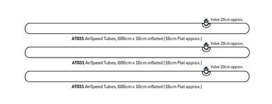 Vango Infinity 400 Air Tent 2011-2014, Complete Set of Air Beams