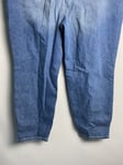 River Island Plus Curve High Rise Ripped Distressed Mom Blue Jeans Size 20 EU 46