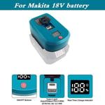 65W USB A & Type C PD 3.0 Fast Charger Adapter Battery For Makita Battery 18-20V