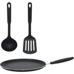 Set crêpière 28cm tous feux dont induction + 2 ustensiles  