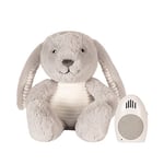 Flow Amsterdam, Peluche Battement de Coeur, Bruit Blanc Bébé | Milo Le Lapin | Gris | Peluche Musicale d'Endormissement | Minuterie