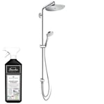 Colonne de douche HANSGROHE Croma Select S 280 Reno chromée - Diamètre 28cm - 3 jets - Nettoyant Briochin