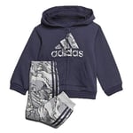 Adidas I Logo Fz Hd Fl Tracksuit - Top: Legend Ink/Grey Three F17 Bottom: Grey Three F17/Black, 912m