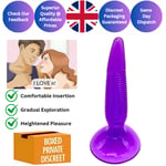 Prostate Massager Dildo Anal Butt Plug G Spot Sex Toy for Women Men Suction Cup