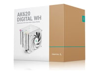 Deepcool Ak620 Digital Wh - Prosessorkjøler - (For: Lga1155, Lga2011, Lga1150, Lga2011-3, Lga1151, Am4, Lga2066, Lga1200, Lga1700, Am5) - 120 Mm - Hvit