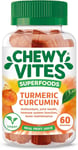 🔥CHEWY VITES ADULTS SUPERFOODS TURMERIC | 60 GUMMY VITAMINS | 300 MG🔥