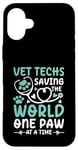 Coque pour iPhone 16 Plus Vet Techs Saving The World One Paw At A Time