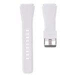 SYSTEM-S Bracelet flexible en silicone pour montre connectée Samsung Gear S3 Blanc 22 mm