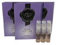 3x Viktor & Rolf GOOD FORTUNE Eau De Parfum (3x 1.2ml Sample Spray) Ladies EDP