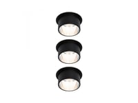 Paulmann Gil Coin, Utanpåliggande Spotlight, 1 Lampor, Led, 6 W, 2700 K, Svart, Borstat Järn