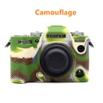 XT5 Caoutchouc Silicone Cas Corps Couverture Protecteur Cadre Peau pour Fuji X-T5 Caméra - Type Camouflage