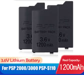 Batterie pour PSP 2004, 2000, 3004, 3001 et modèles similaires fine slim