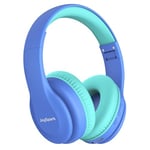 JoySpark Kids Bluetooth Headphones, Lightweight Kids Wireless Headphones for Kids, 85/94dB Volume Limited, 60 Hours Playtime, Bluetooth 5.3, Over-Ear Toddler Headphones with Built-in Mic (Blue)