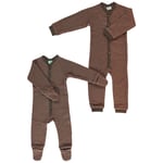 Småfolk Bodysuit I Ullfleece Brun | Brun | 68/74 cm