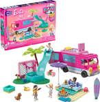 MEGA Barbie Car Building Toys Playset, Dream Camper Adventure with 580... 