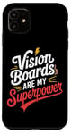 Coque pour iPhone 11 Manifestation Vision Board Fixation d'objectifs Dream Big Visualize