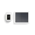 Ring Spotlight Cam Plus Solar par Amazon | Vidéo HD 1080p, audio bidirectionnel, vision nocturne couleur, projecteurs LED, sirène | À installer soi-même | Essai Ring Home gratuit 30 j.