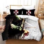 ZZX 3D Duvet Cover Set Bedding Set Kids Teenagers And Adults Bed Set 100% Polyester 1 Duvet Cover 2 Pillowcases,Q- EU 240x220 cm