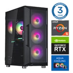 INTOP AQUA Ryzen 5 7600X 16GB DDR5 500SSD M.2 NVME+2TB RTX3060 12GB no-OS