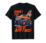 Monster Truck Car Enjoy for 4-Year-Old Birthday Kids T-Shirt