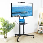 Tall Universal Mobile TV Cart TV Stand Mount Trolley for 32-70'' Screens Monitor