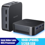 Blackview MP80 Mini PC Intel 12e DDR5 16Go+512Go SSD Windows 11 Pro 3,4GHz 4K