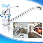 Robinet Cuisine 360° Rotatif Mitigeur de cuisine Robinet de Cuisine Mitigeur Laiton Massif, Peut Ajuster L'eau Froide et chaude, Chrome - Swanew