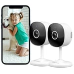 GALAYOU Security Camera Indoor - 2K WiFi Home Cameras for Baby Monitor, Pet, Dog, Smart CCTV, Alert, Siren, SD Card Storage, Works with Alexa (G7-2P)