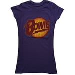 David Bowie Womens/Ladies Diamond Dogs Vintage Logo T-Shirt - L