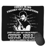 Chuck Norris Theory of Evolution Quote Customized Designs Non-Slip Rubber Base Gaming Mouse Pads for Mac,22cm×18cm， Pc, Computers. Ideal for Working Or Game