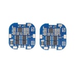 2 PièCes 4S BMS 10A 14.8V 18650 Li-Ion Lithium Battery Charge Board Balayeuse Solaire Lithium Battery Protection Board