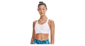 Brassiere femme under armour infinity high blanc