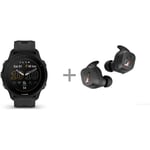 Garmin Forerunner 955 -urheilukello, musta + Sennheiser SPORT True Wireless -kuulokkeet -tuotepaketti